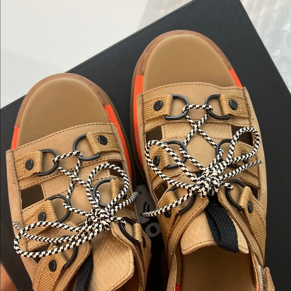Sorel Women's Tan and Orange Platform Sandals - Picture 5 of 5